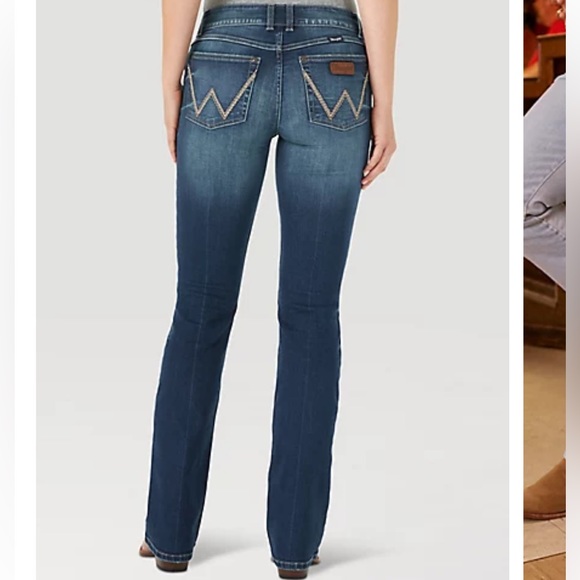 WOMENS WRANGLER RETRO MAE BOOT CUT JEAN: Vivianna 30 x 32 - Picture 4 of 11